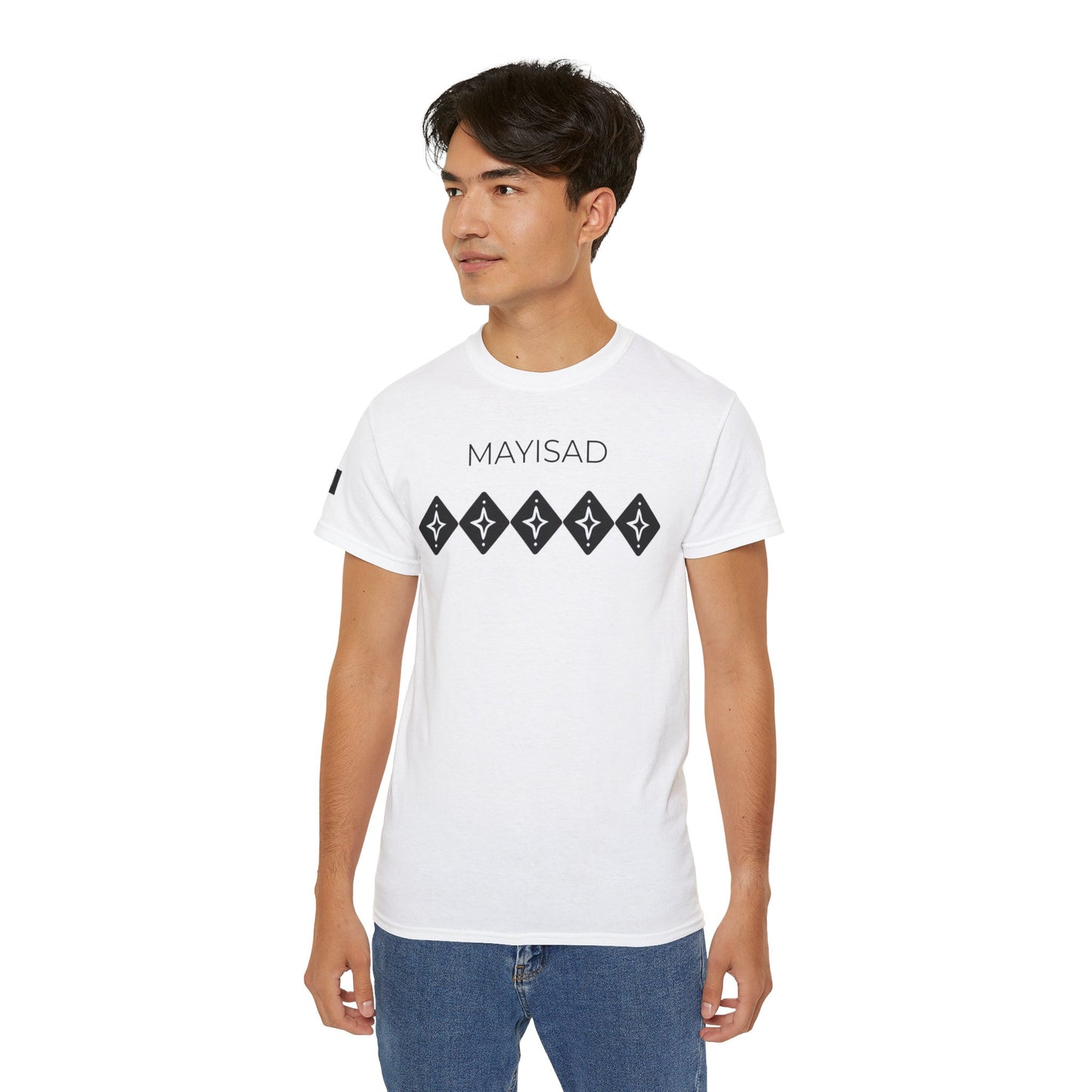 Camiseta de manga corta y cuello redondo