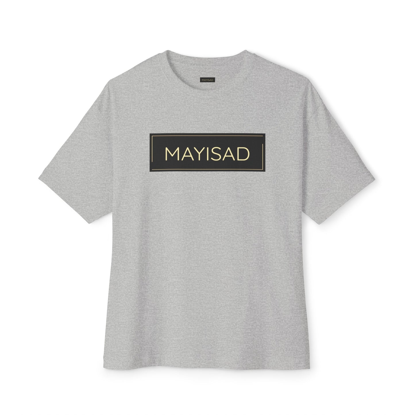 Camiseta unisex de gran tamaño negra y dorada