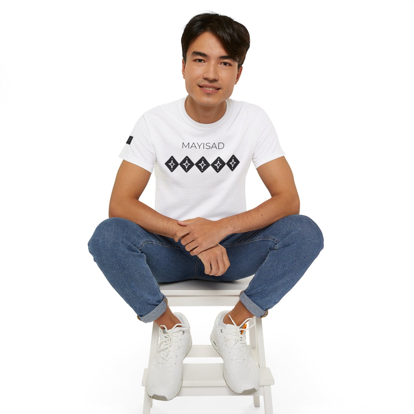 Camiseta de manga corta y cuello redondo