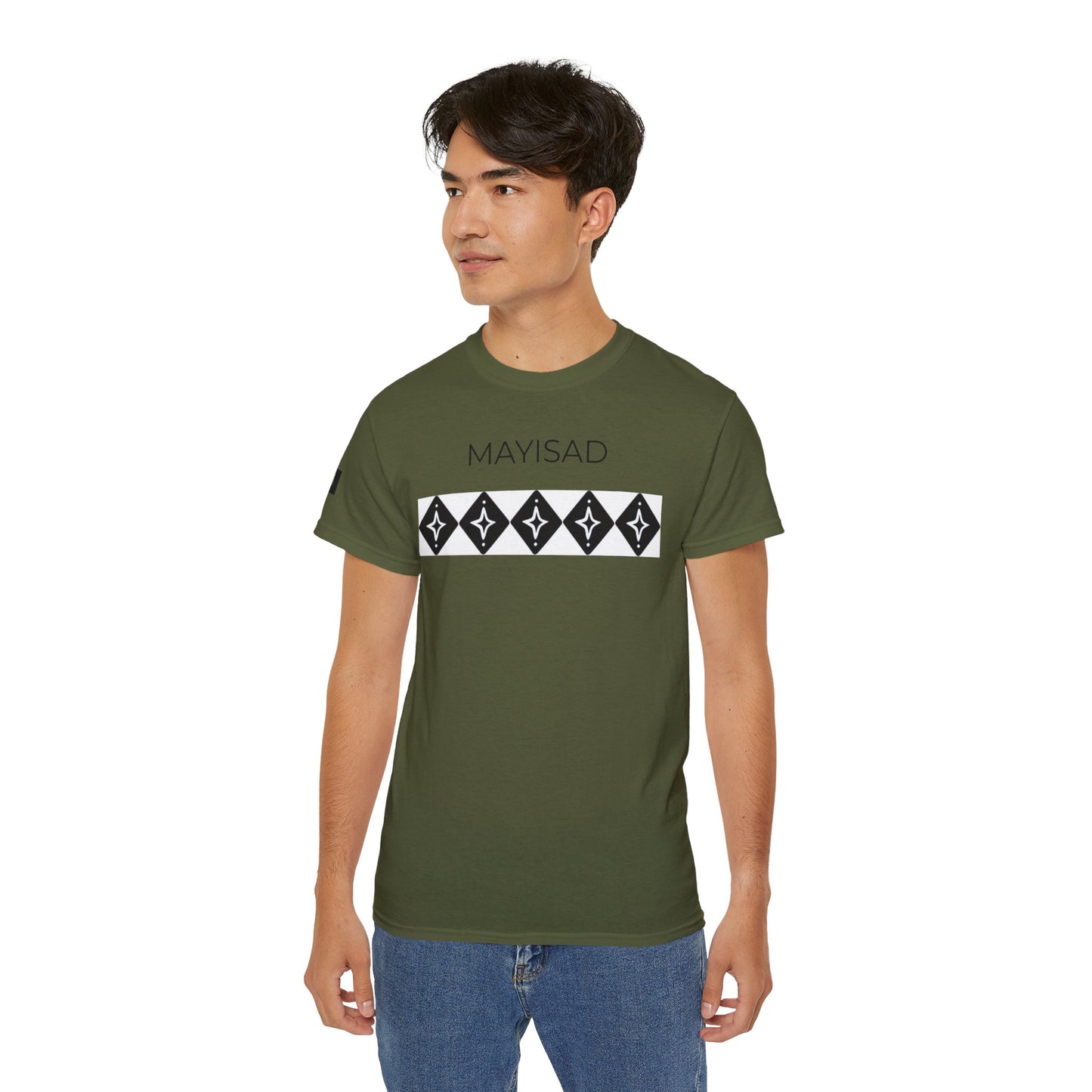 Camiseta de manga corta y cuello redondo