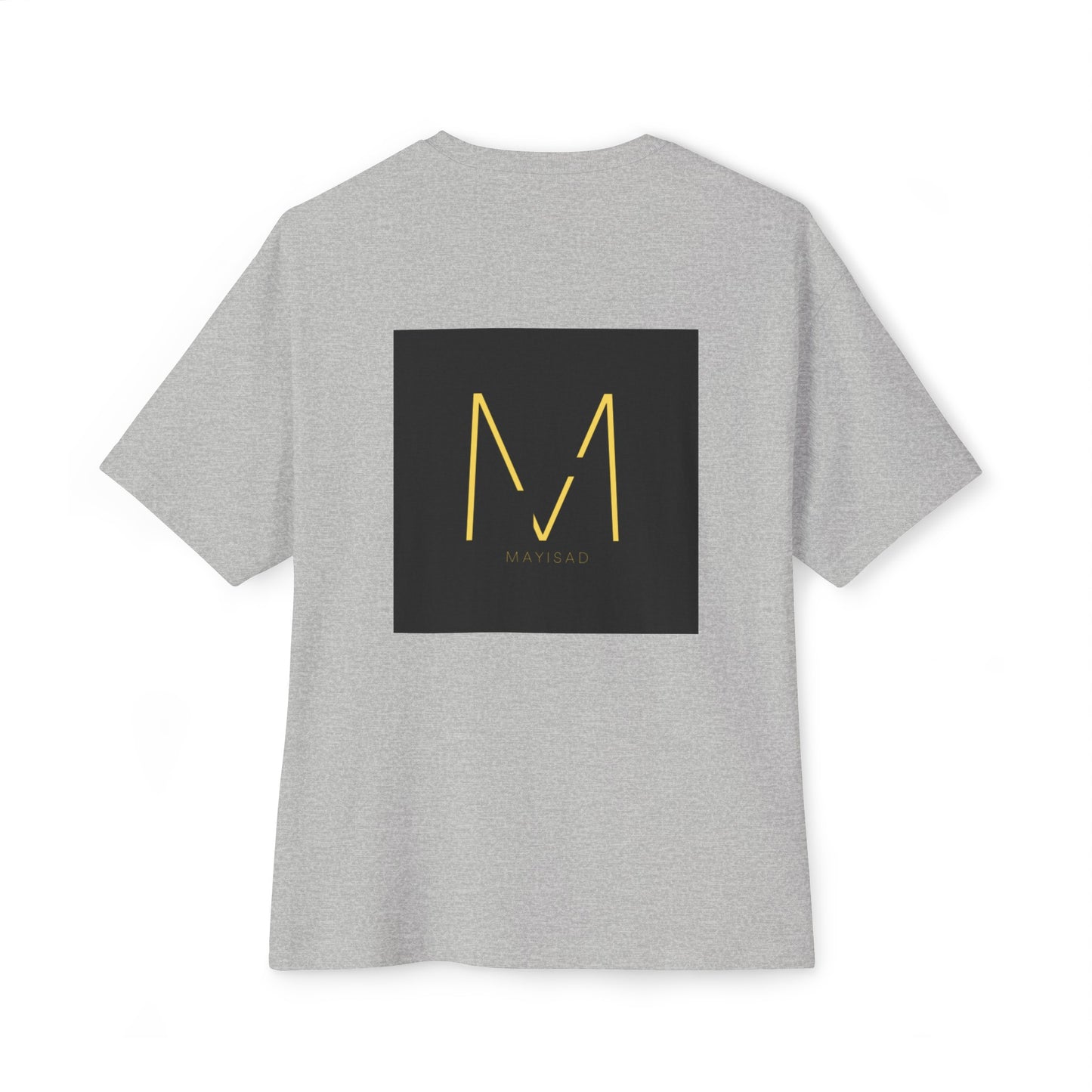Camiseta unisex de gran tamaño negra y dorada