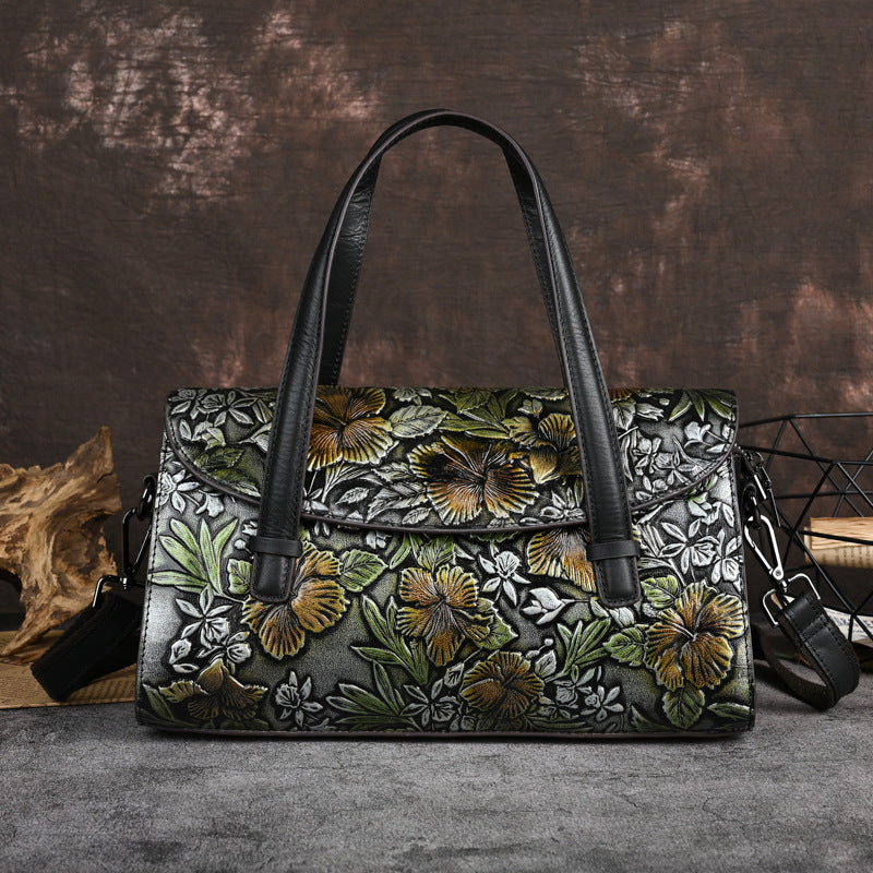 Elegant genuine Leather Women's Bag Retro