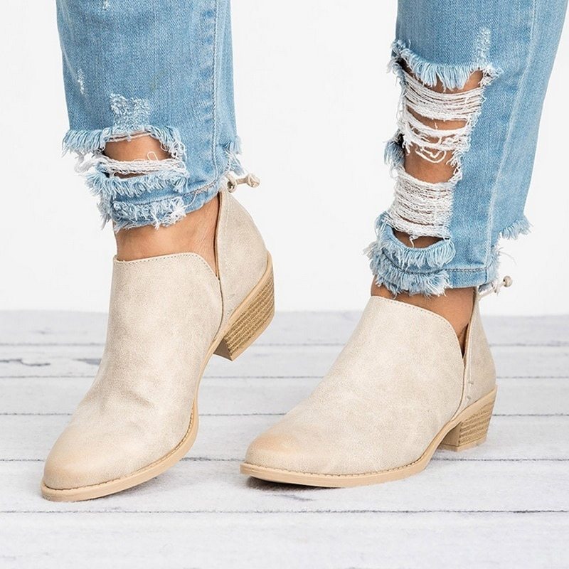 Chaussures Rétro à talons Hauts Bottes d'automne pour femmes - MAYISAD