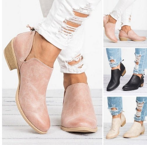 Chaussures Rétro à talons Hauts Bottes d'automne pour femmes - MAYISAD