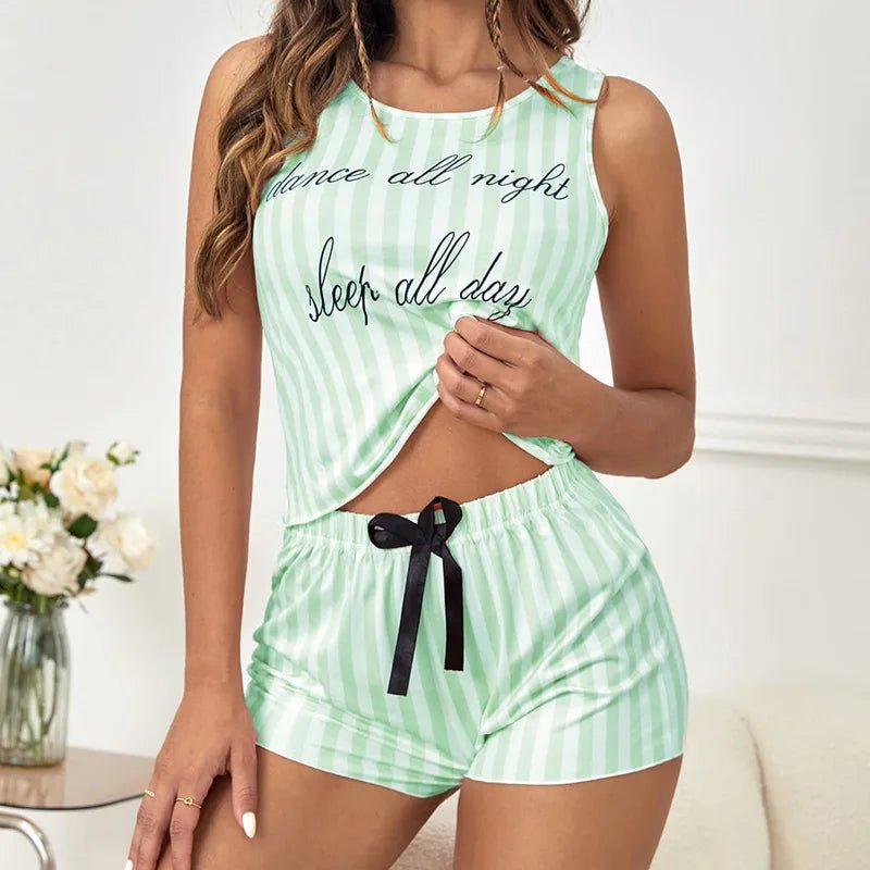 Women's short pyjamas Green - MAYISAD