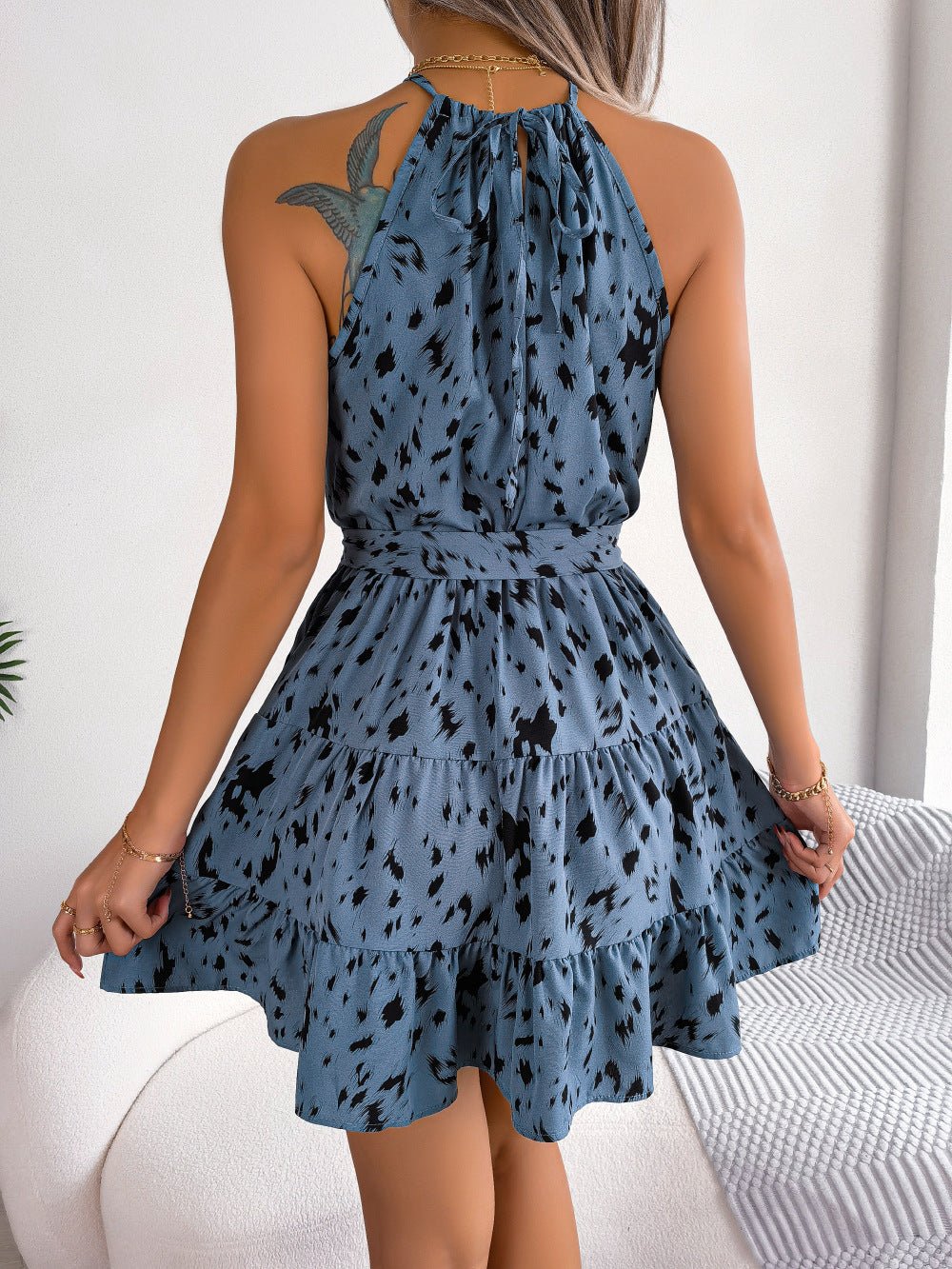 Women's summer dress Blue - MAYISAD