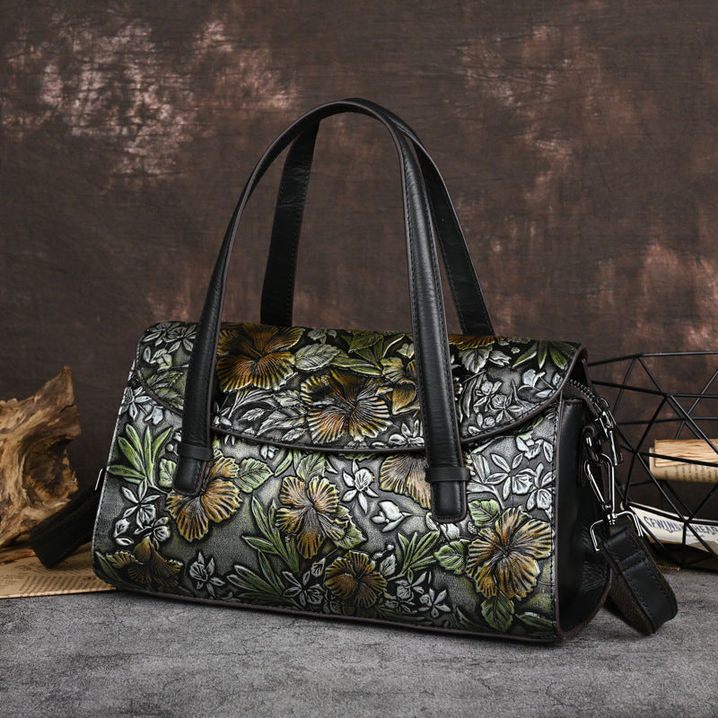 Elegant genuine Leather Women's Bag Retro