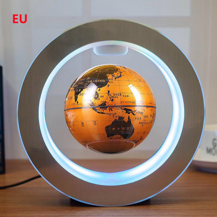 Round LED World Map Floating glob
