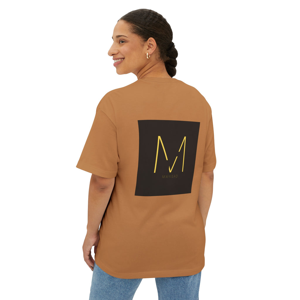 Unisex Oversized T-shirt Black Gold