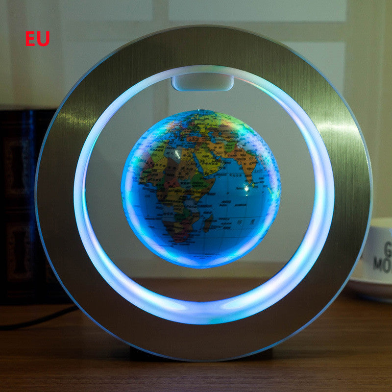 Round LED World Map Floating glob