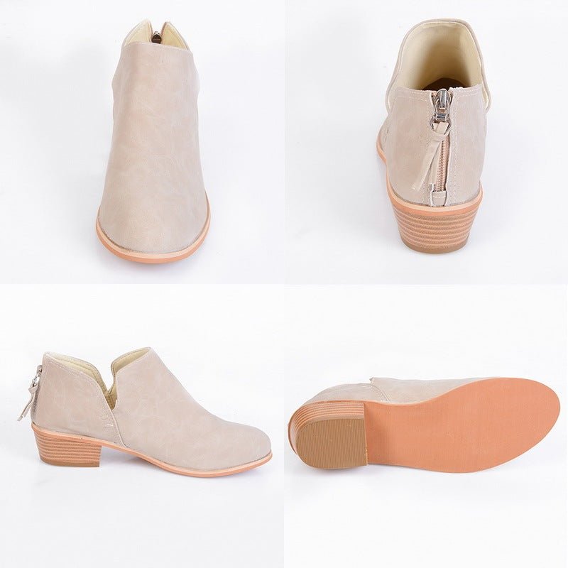 Chaussures Rétro à talons Hauts Bottes d'automne pour femmes - MAYISAD
