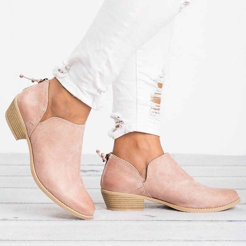 Chaussures Rétro à talons Hauts Bottes d'automne pour femmes - MAYISAD
