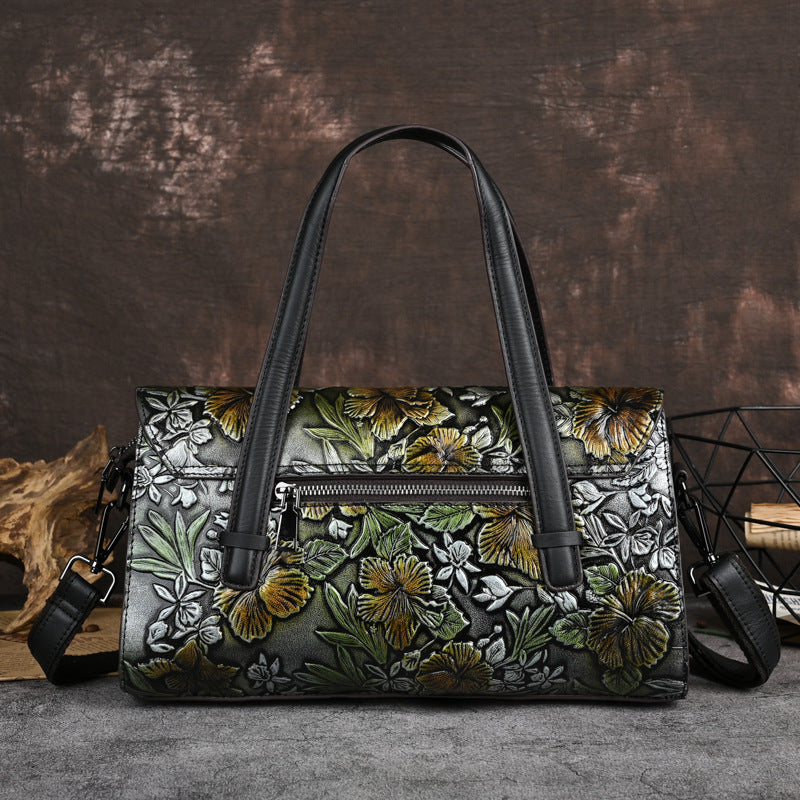 Elegant genuine Leather Women's Bag Retro