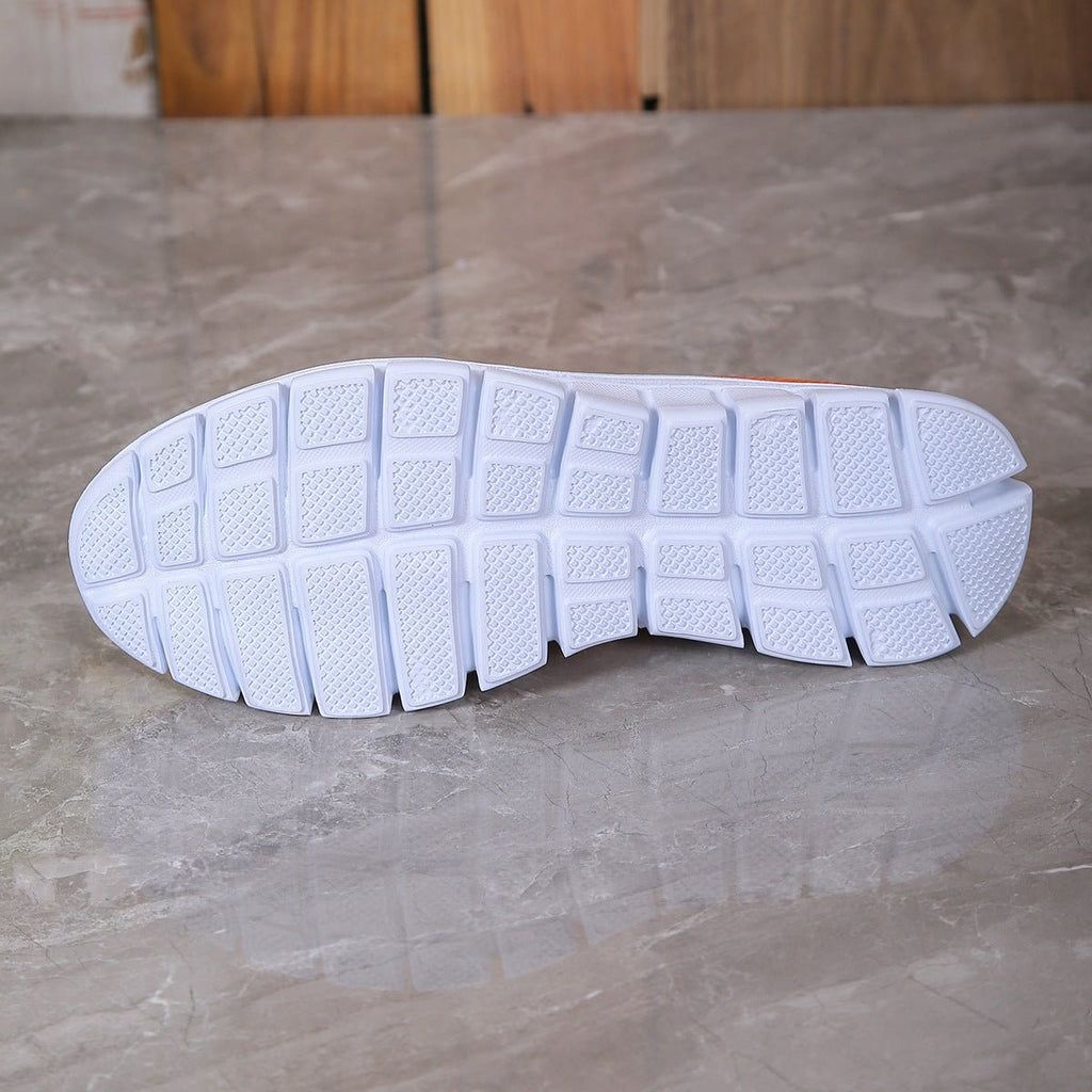 Fashionable white houndstooth sneakers - MAYISAD