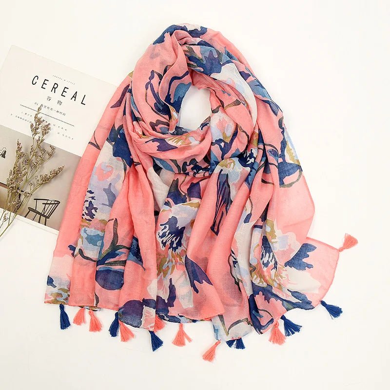 Floral scarf for lady - MAYISAD Paris