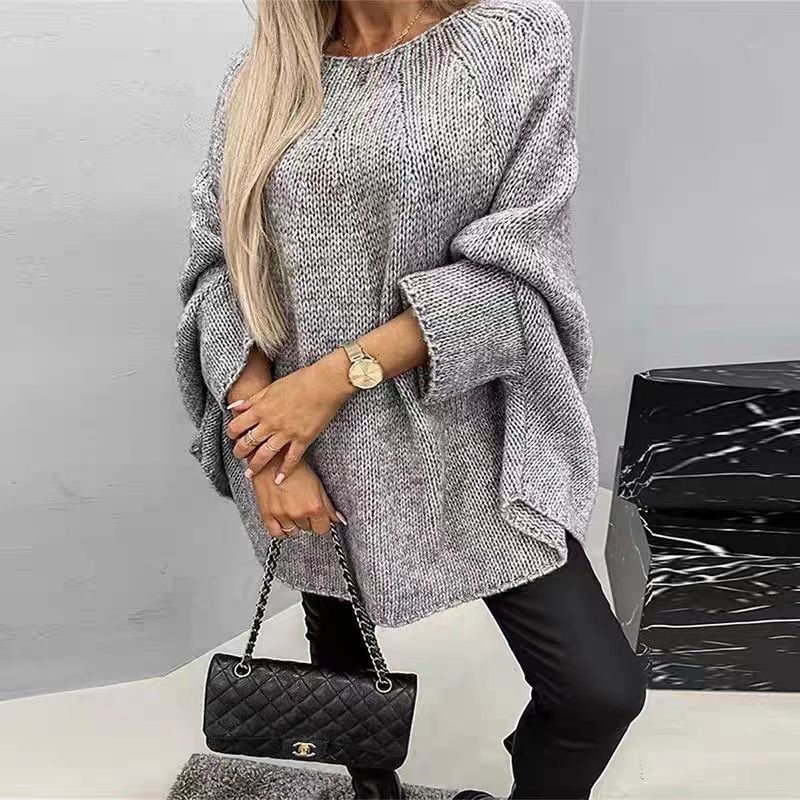 Pull châle en tricot européen et américain Cape Poncho à la mode - MAYISAD