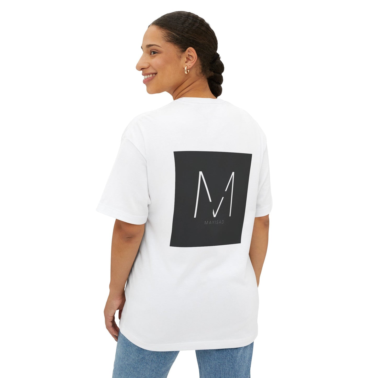 Women's Oversized T - shirt Black - MAYISAD