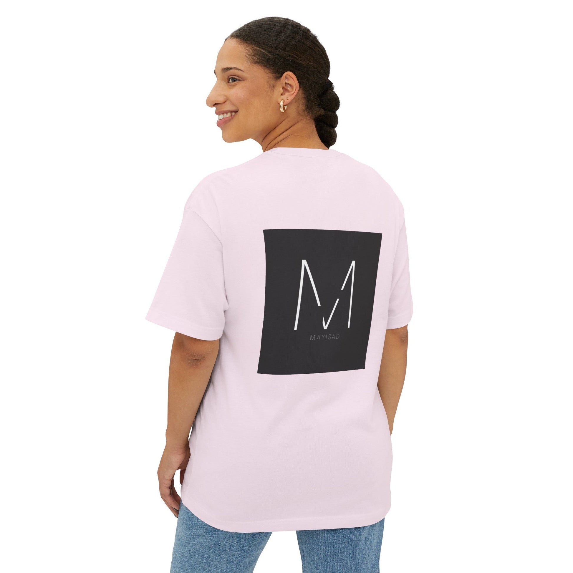 Women's Oversized T - shirt Black - MAYISAD